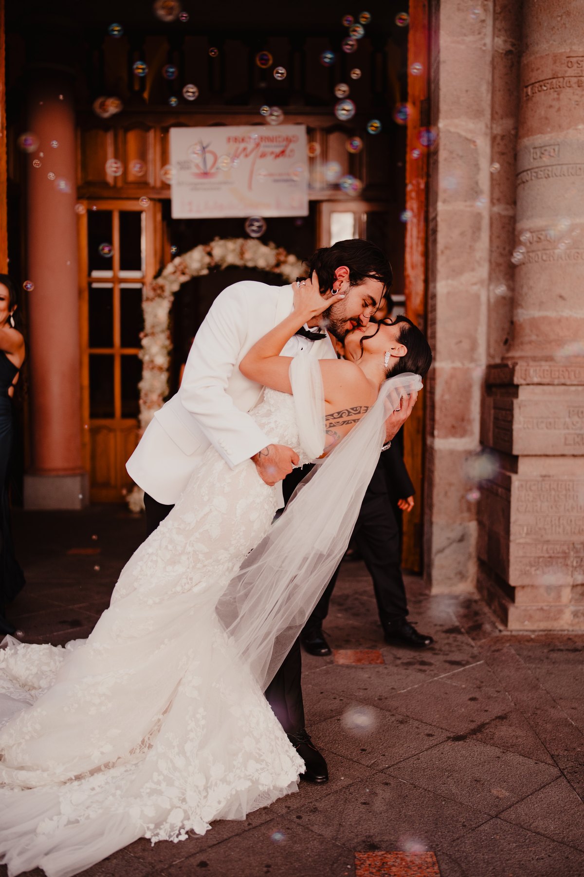 Bride and groom during their wedding dance lesson at AscenDance Studio