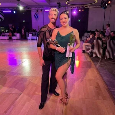 Gabrielle Collins after a dance competition