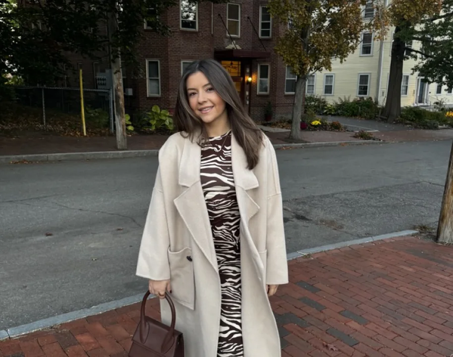 Giulia Guerrieri on a city street