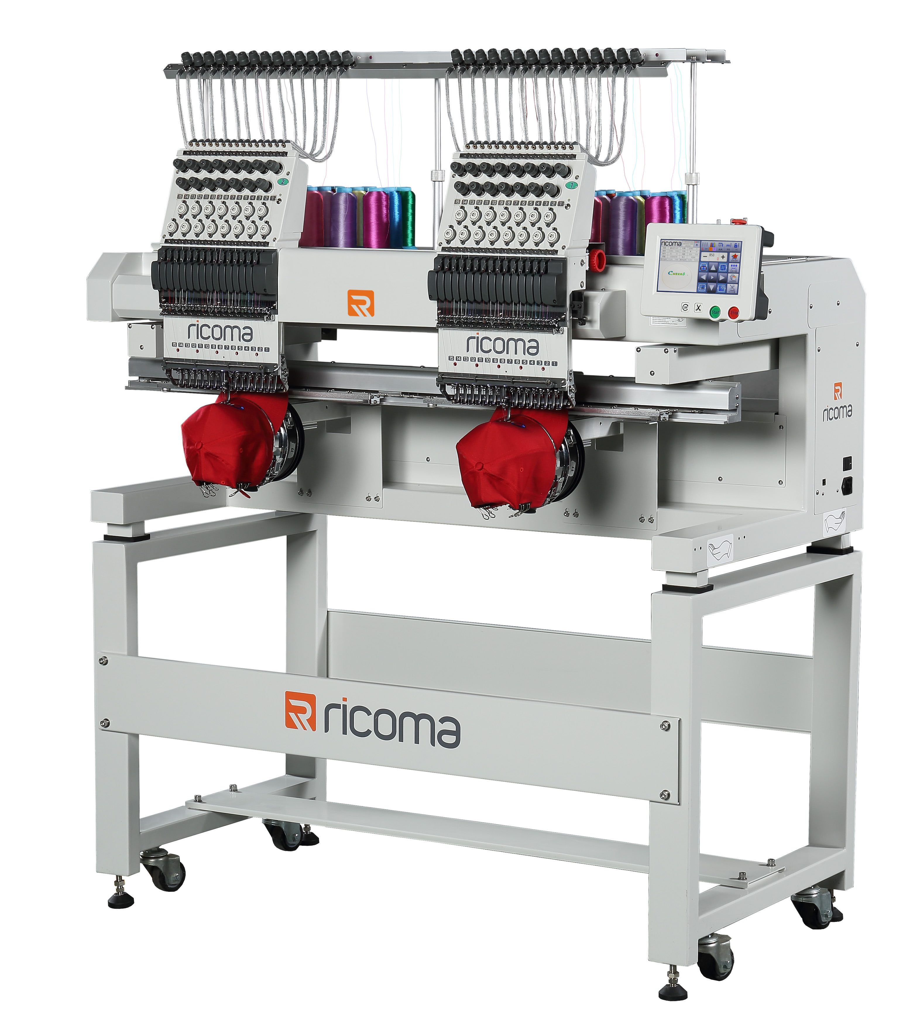 Professional multi-head embroidery production