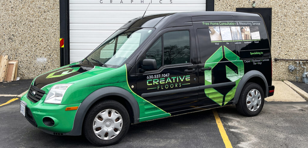 Commercial vehicle graphics and wrap example