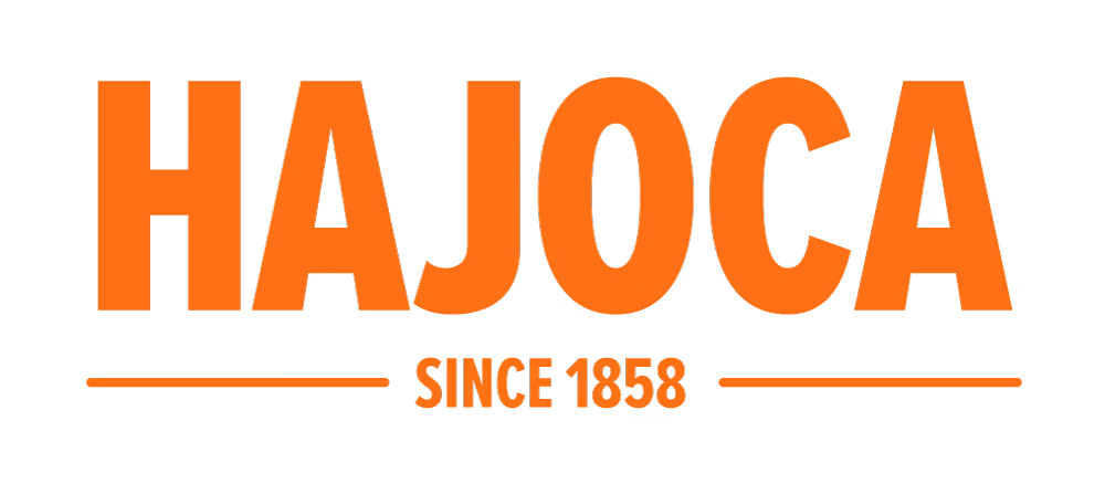 HAJOCA brand logo in orange with underline and text 'Since 1858'.