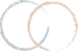 Two overlapping circles with a light blue circle on the left and a light pink circle on the right, creating a subtle overlapping area in the center.