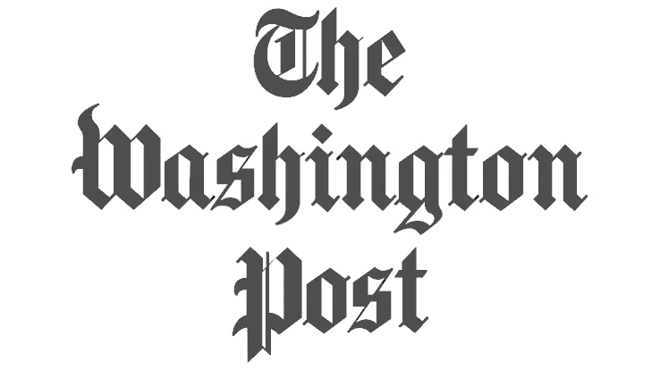 The Washington Post title logo in blackletter font on a white background.