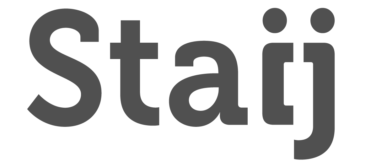Text reading 'Stai' in a bold, gray font on a white background.