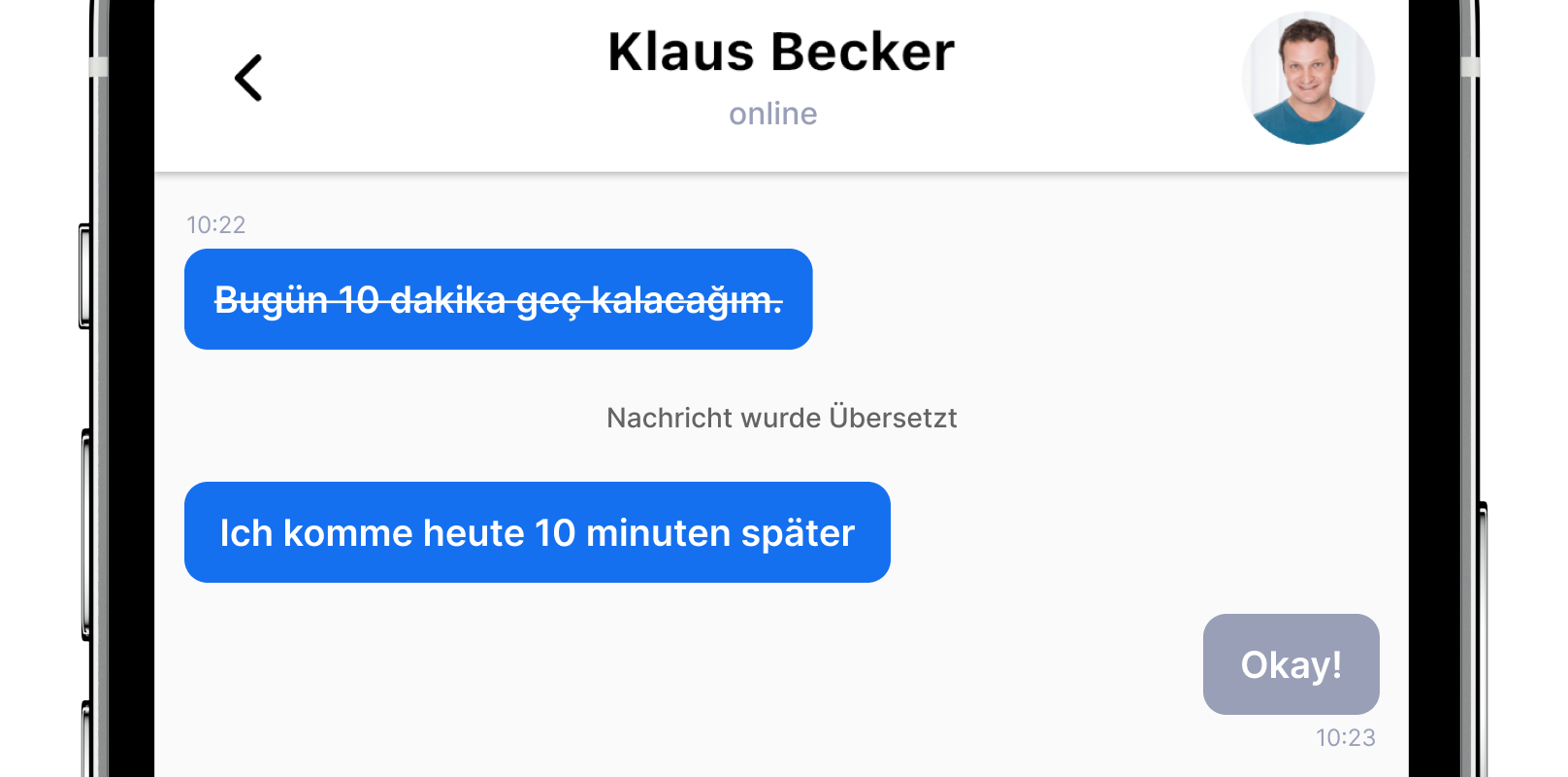 Chats übersetzen