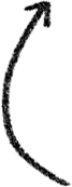 Hand-drawn curved arrow pointing upward and to the right.