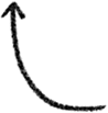 Black curved arrow pointing upward to the left.