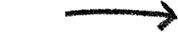 Black horizontal arrow pointing to the right with a zigzag in the middle of its shaft.