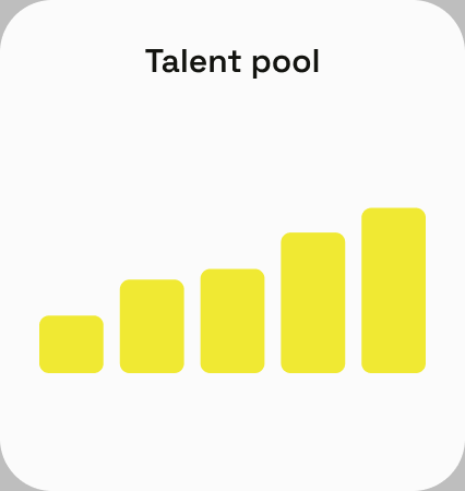 Talent pool growth chart