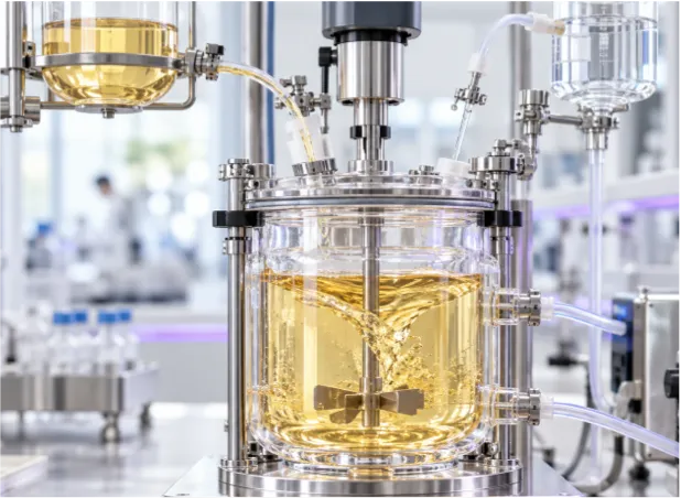 Biochemical formulation in a mixing vessel
