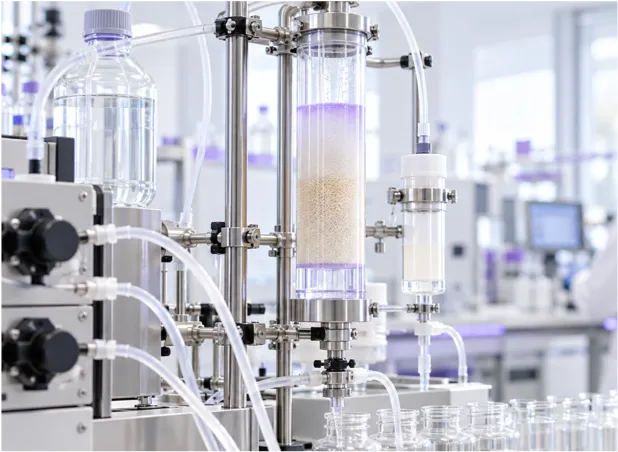 Biochemical purification column