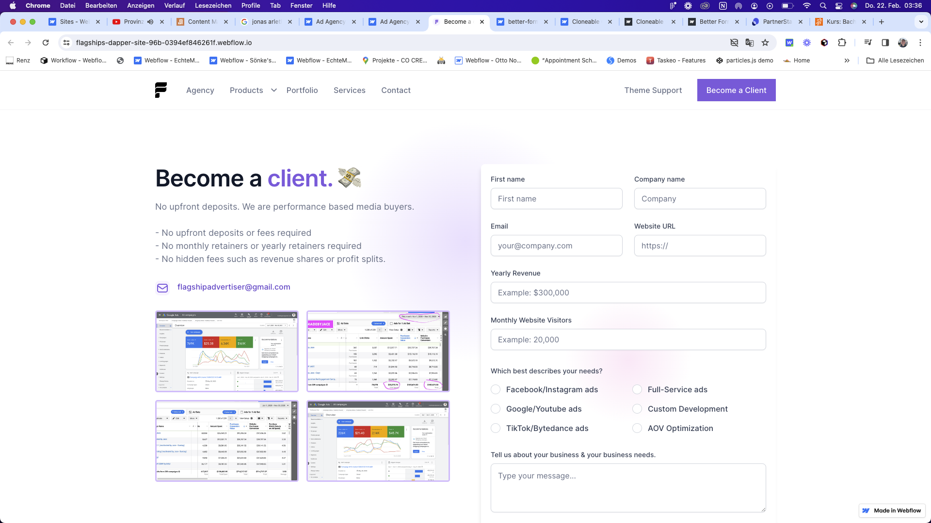 Ad Agency Form
