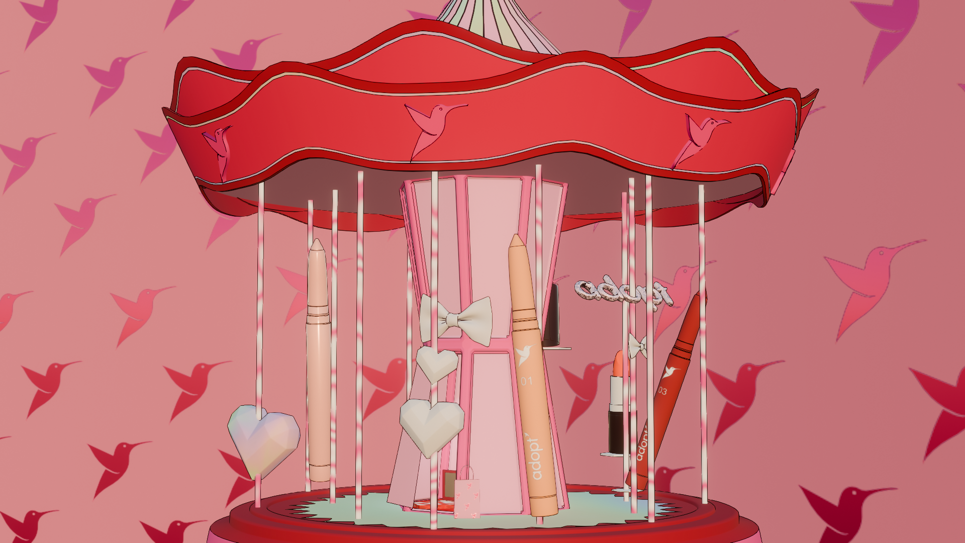 Le carrousel rose — Un objet devient le point de départ d’un petit monde.