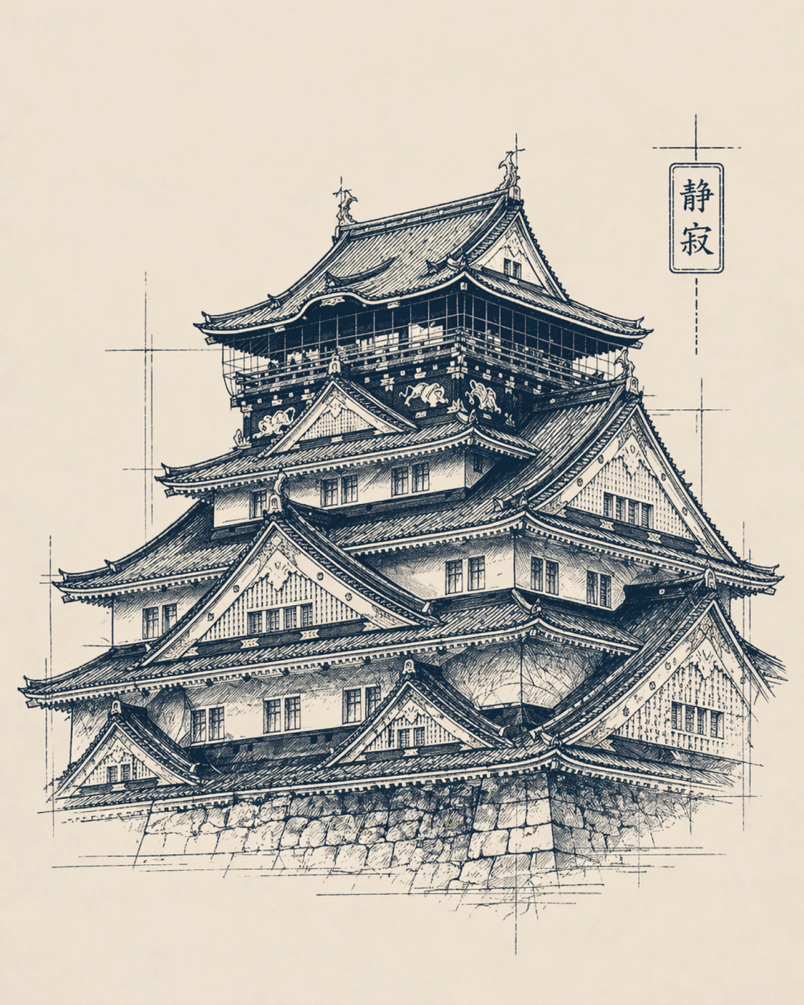 Illustration architecturale pour la collection.