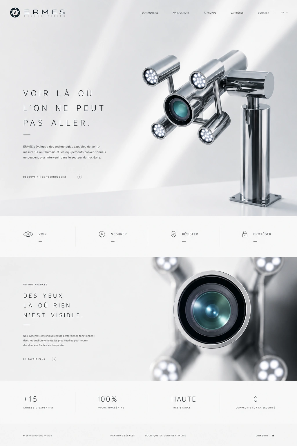 Proposition d’interface web ERMES — Beyond Vision.
