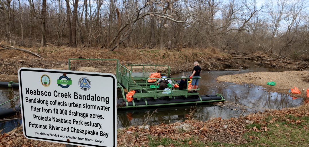 Bandalong Successful in Trapping Trash Floating in Neabsco Creek