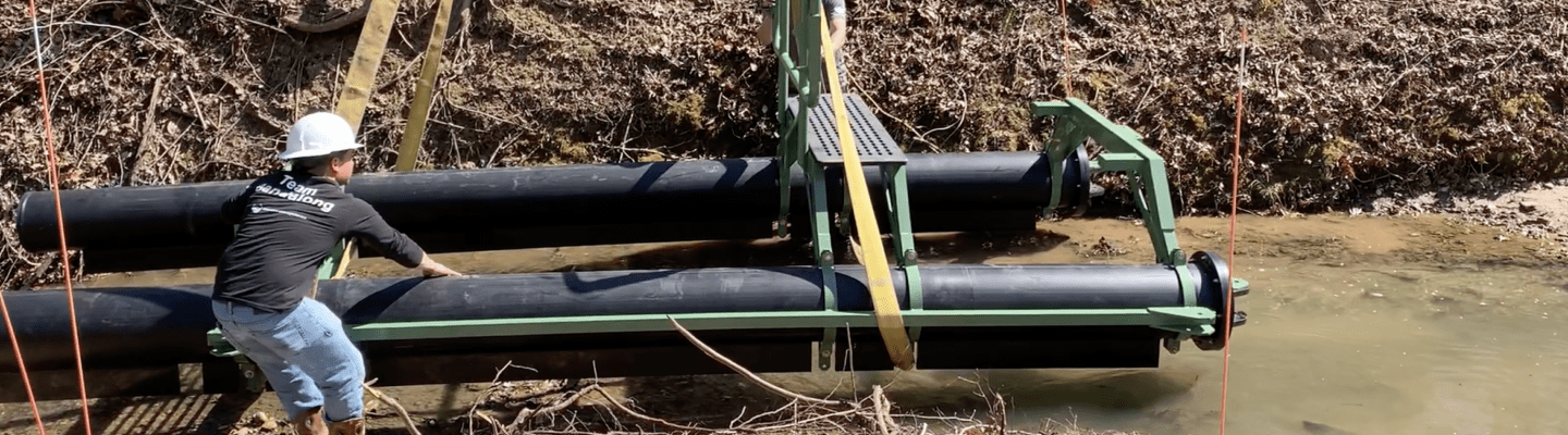 photo of one of our products being installed 
