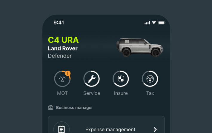 Caura driver app showing vehicle C4 URA