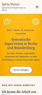 Die Website von Weiser SV auf dem Telefon