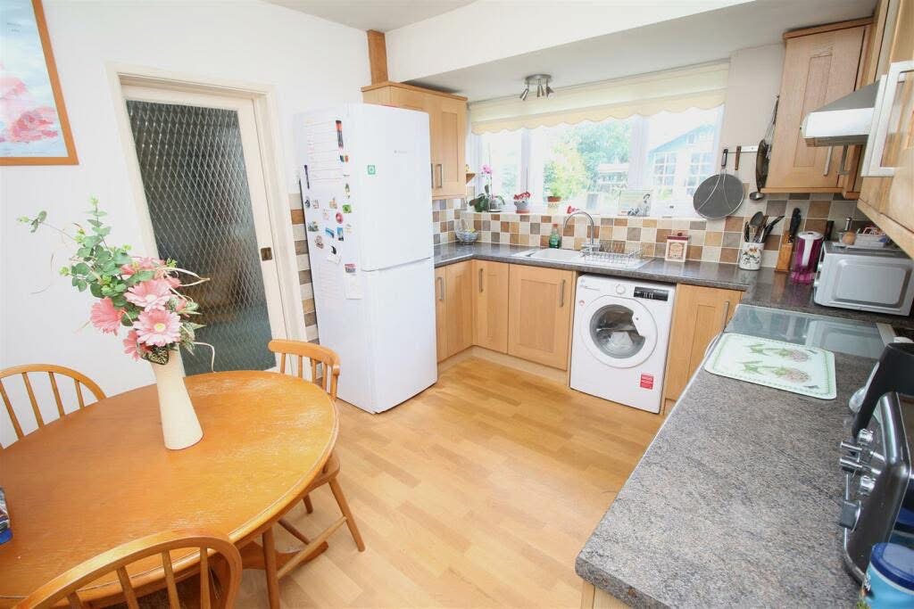 Original kitchen and dining area