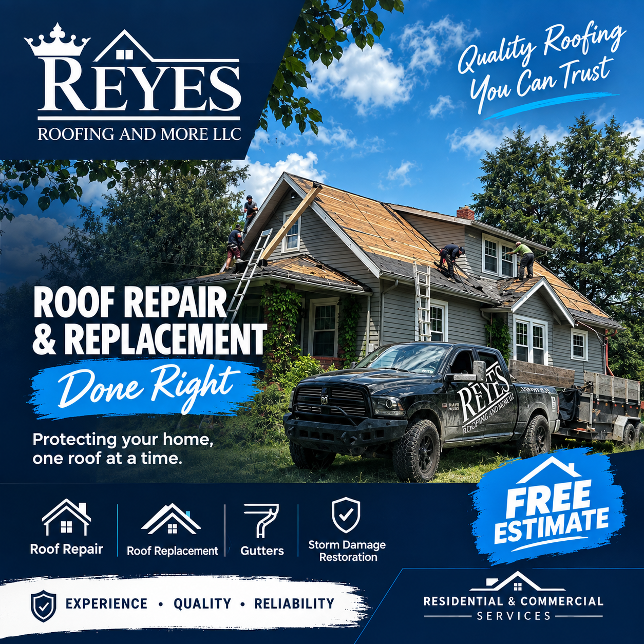 Reyes Roofing and More LLC
