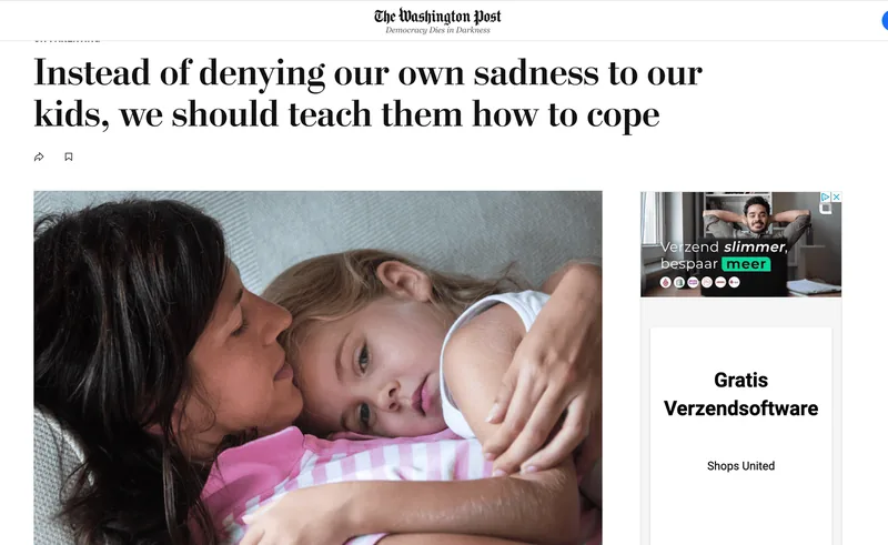 Teaching children how to cope with sadness