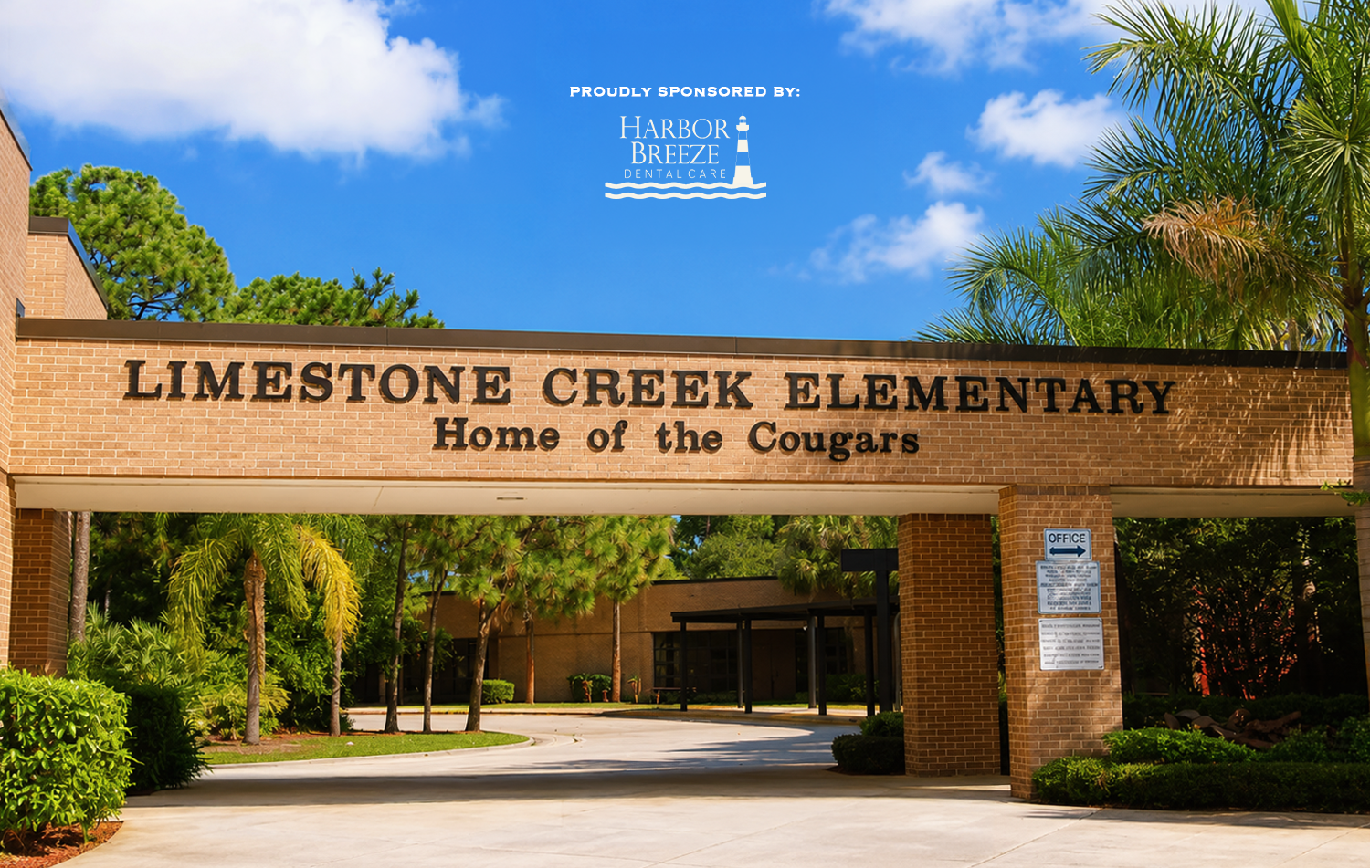 Harbor Breeze Dental Care proudly sponsors Limestone Creek Elementary in Jupiter, Florida