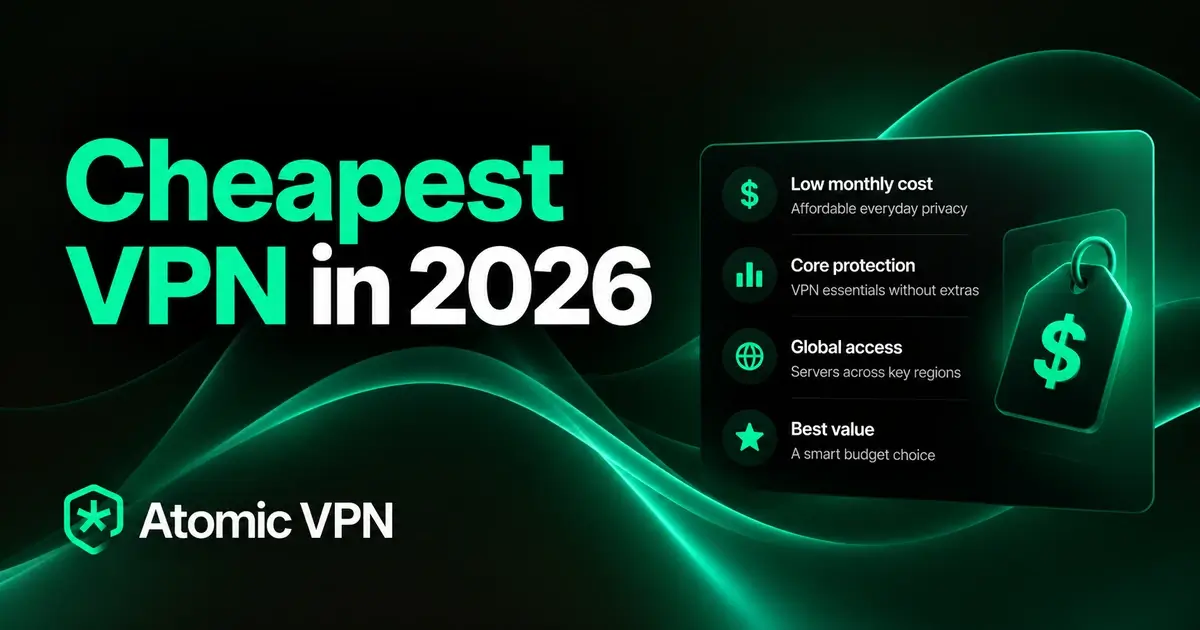 Cheapest VPN in 2026, ranked by price per month and year