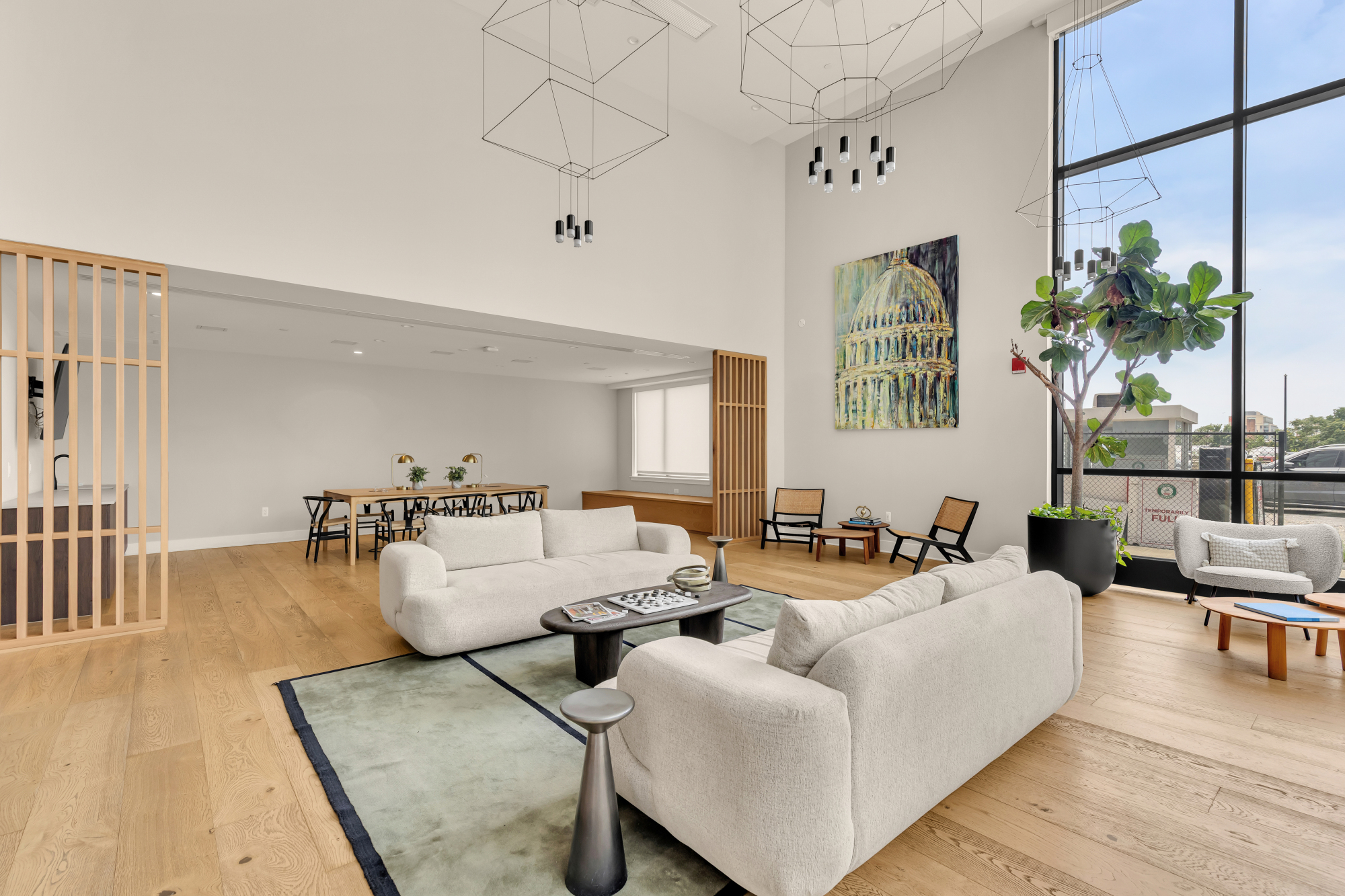 Living area at Kennedy on L unit 1105