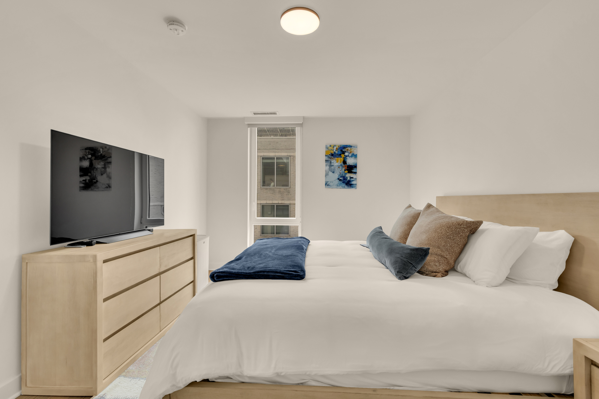 Bedroom with TV at Kennedy on L #1105