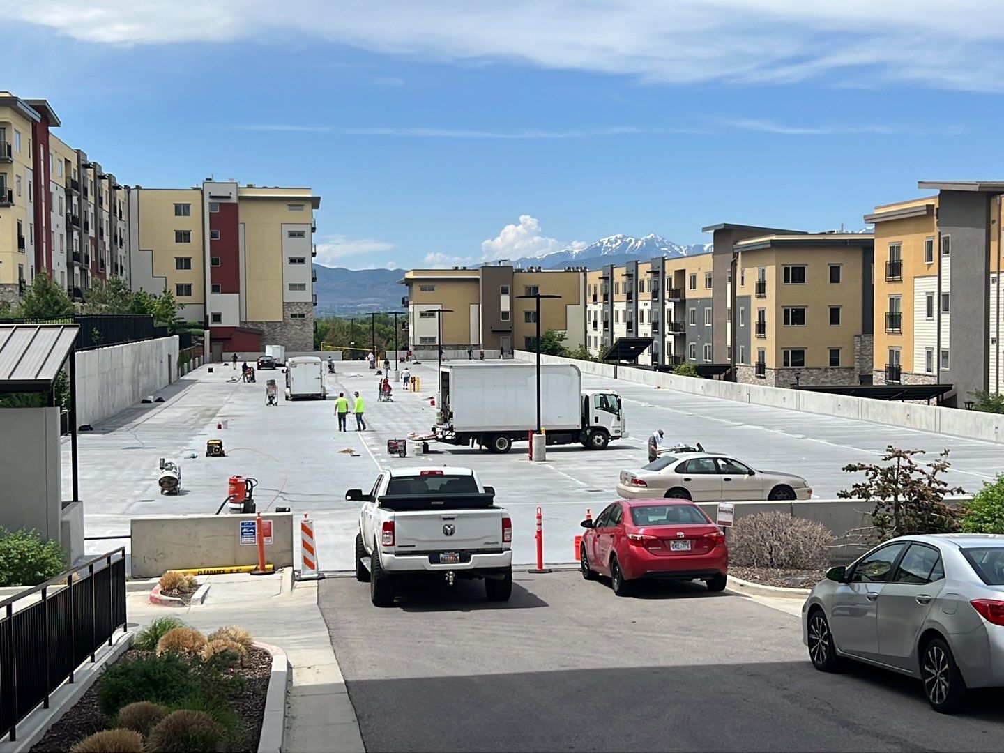 Parking structures and deck coatings