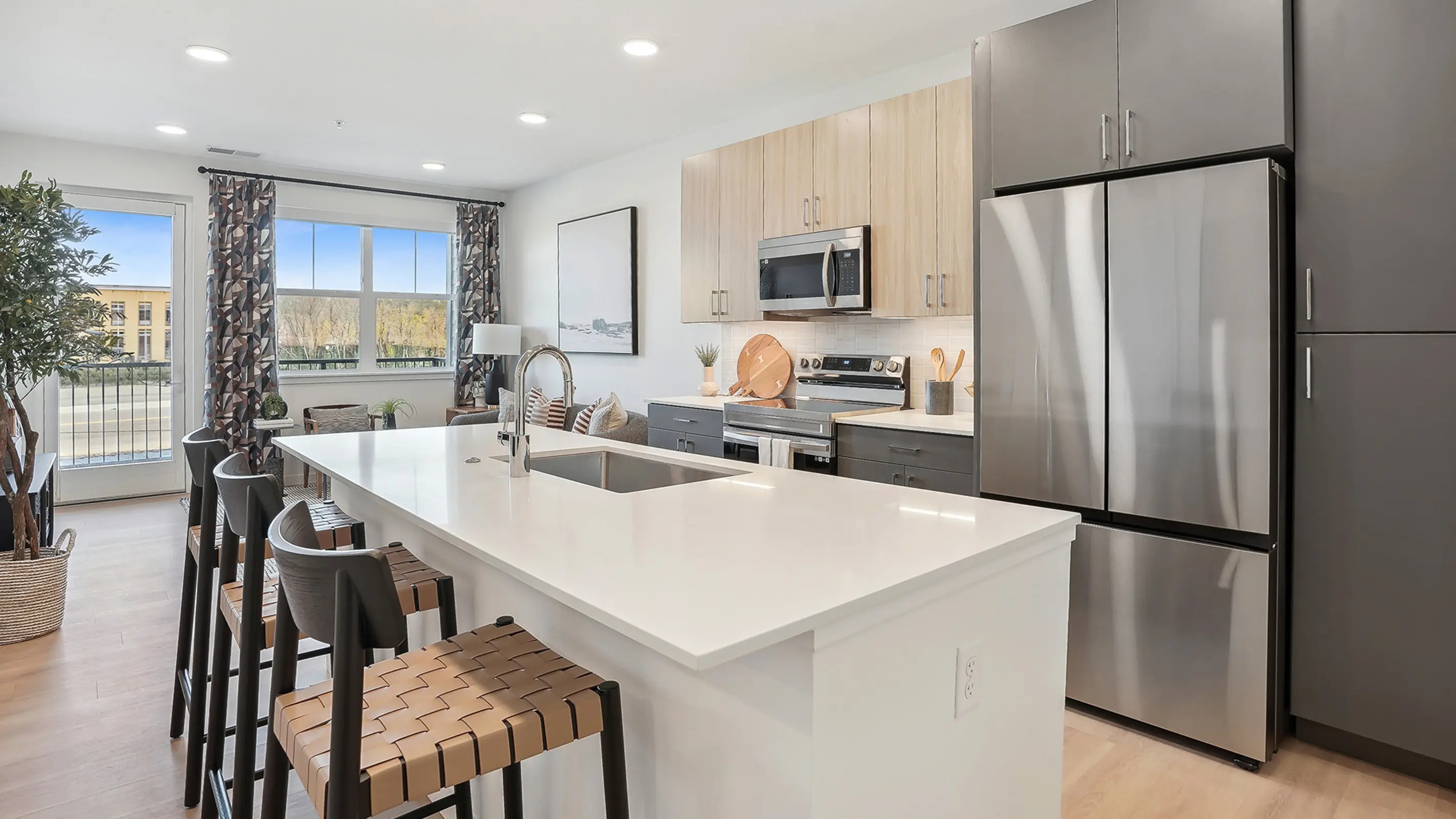 Renovated unit kitchen