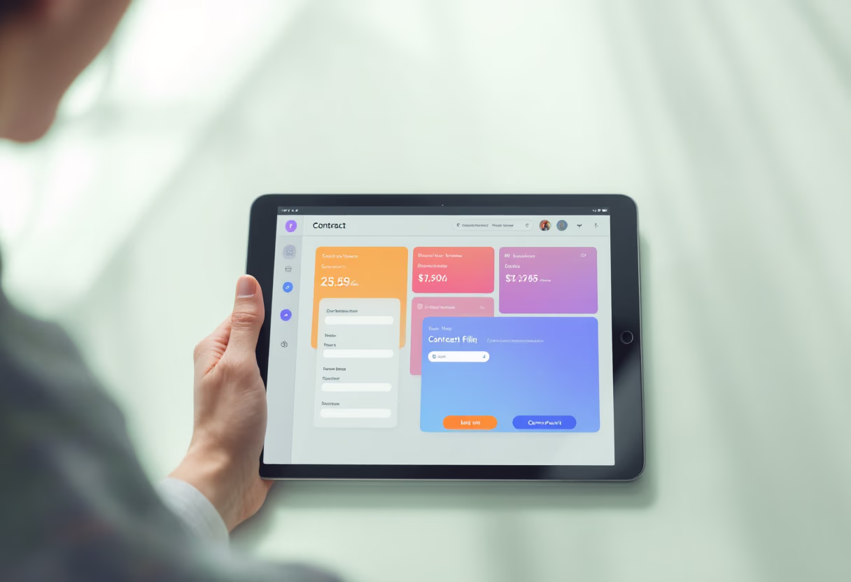 [interface] screenshot of core features (for a ai legal tech company)