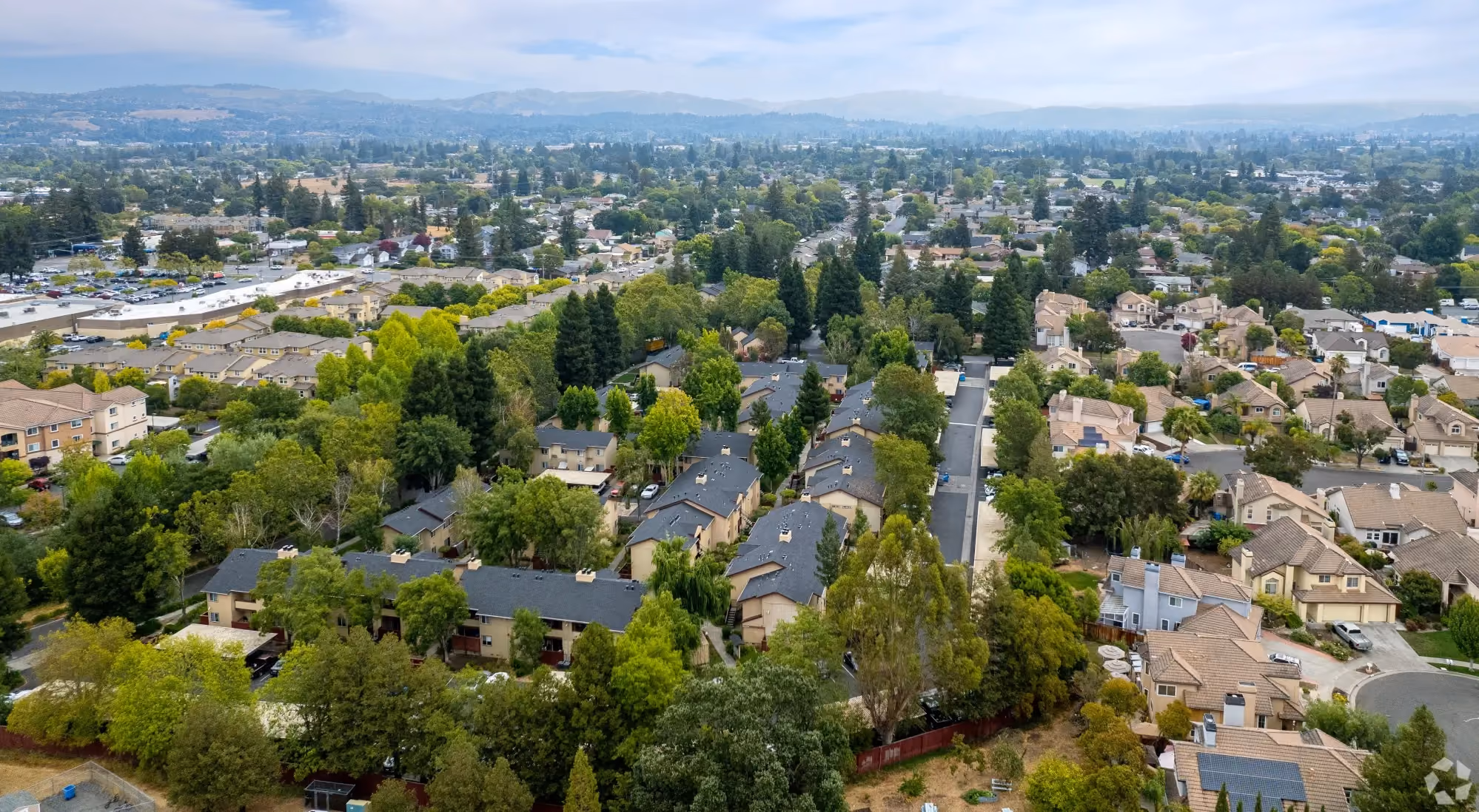 Ariel view of Walnut Apartments