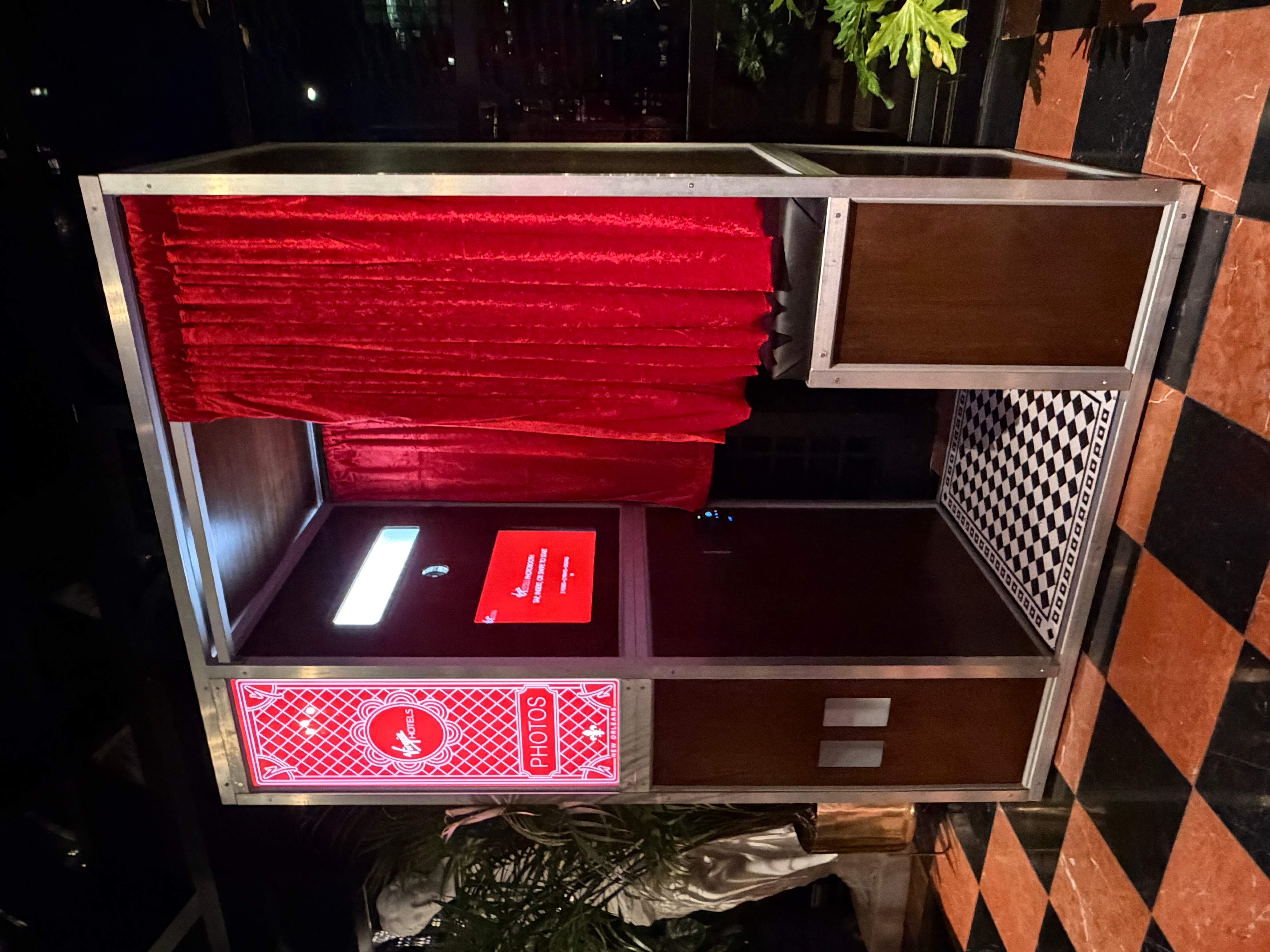 ICON Booths permanent photo booth installation at Virgin Hotels