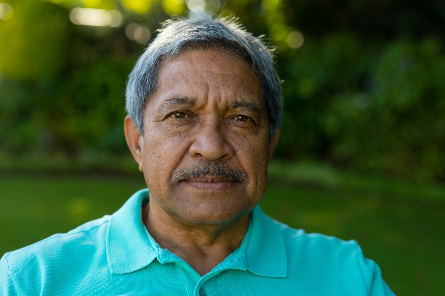 Older man smiling