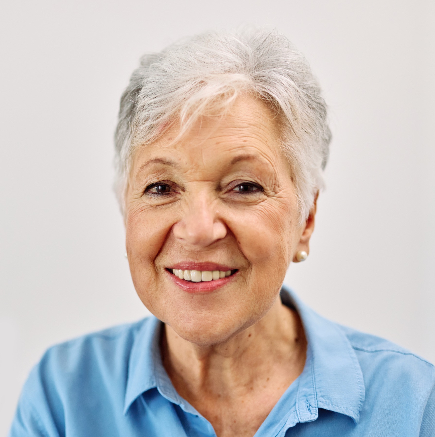 Older woman smiling