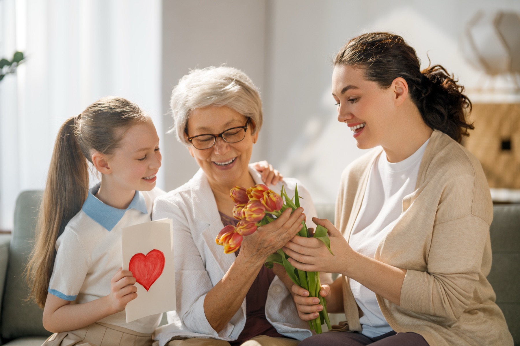 Grandparents with grandchildren