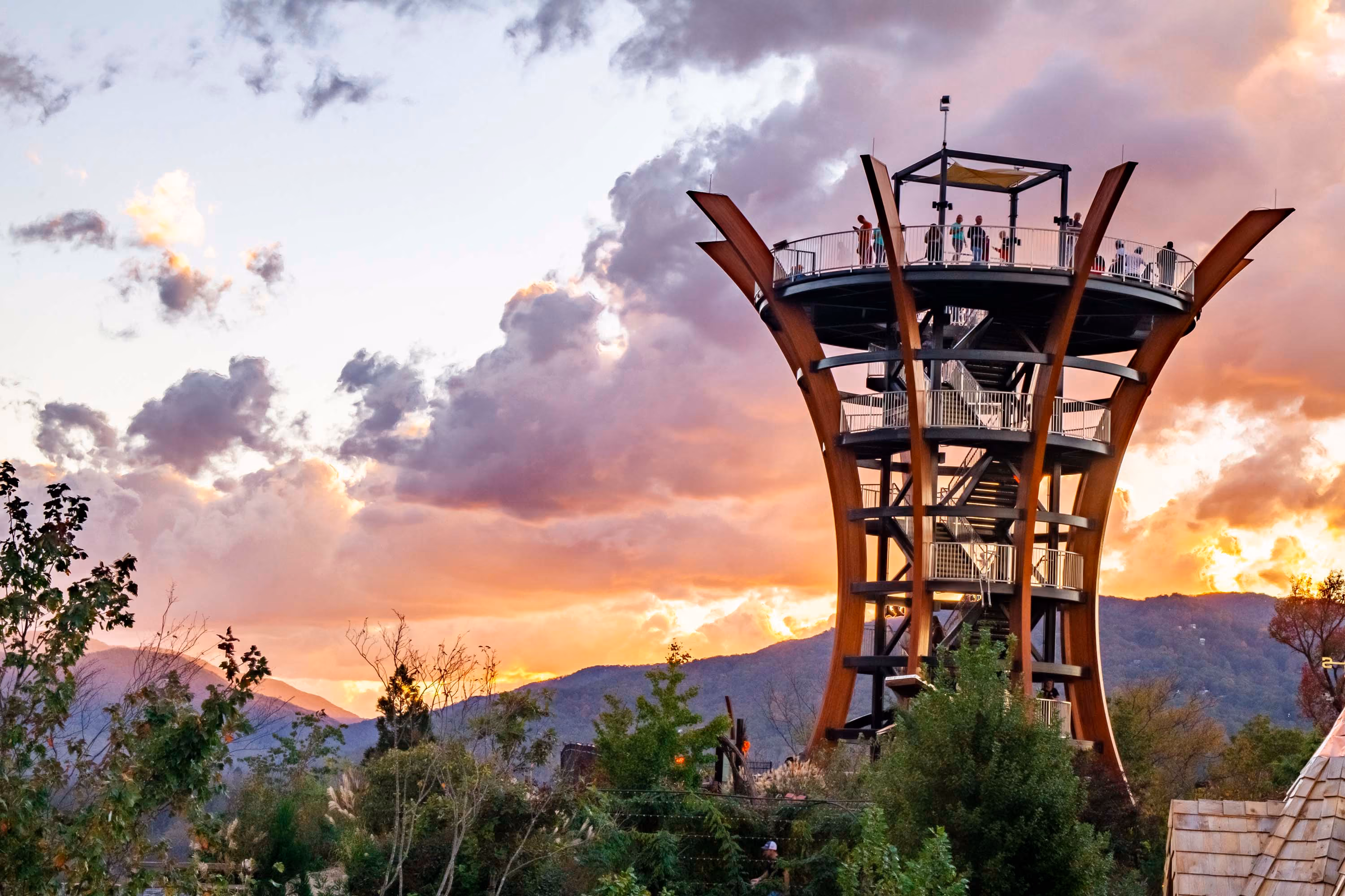 The tower at Anakeesta in Gatlinburg, Tennessee
