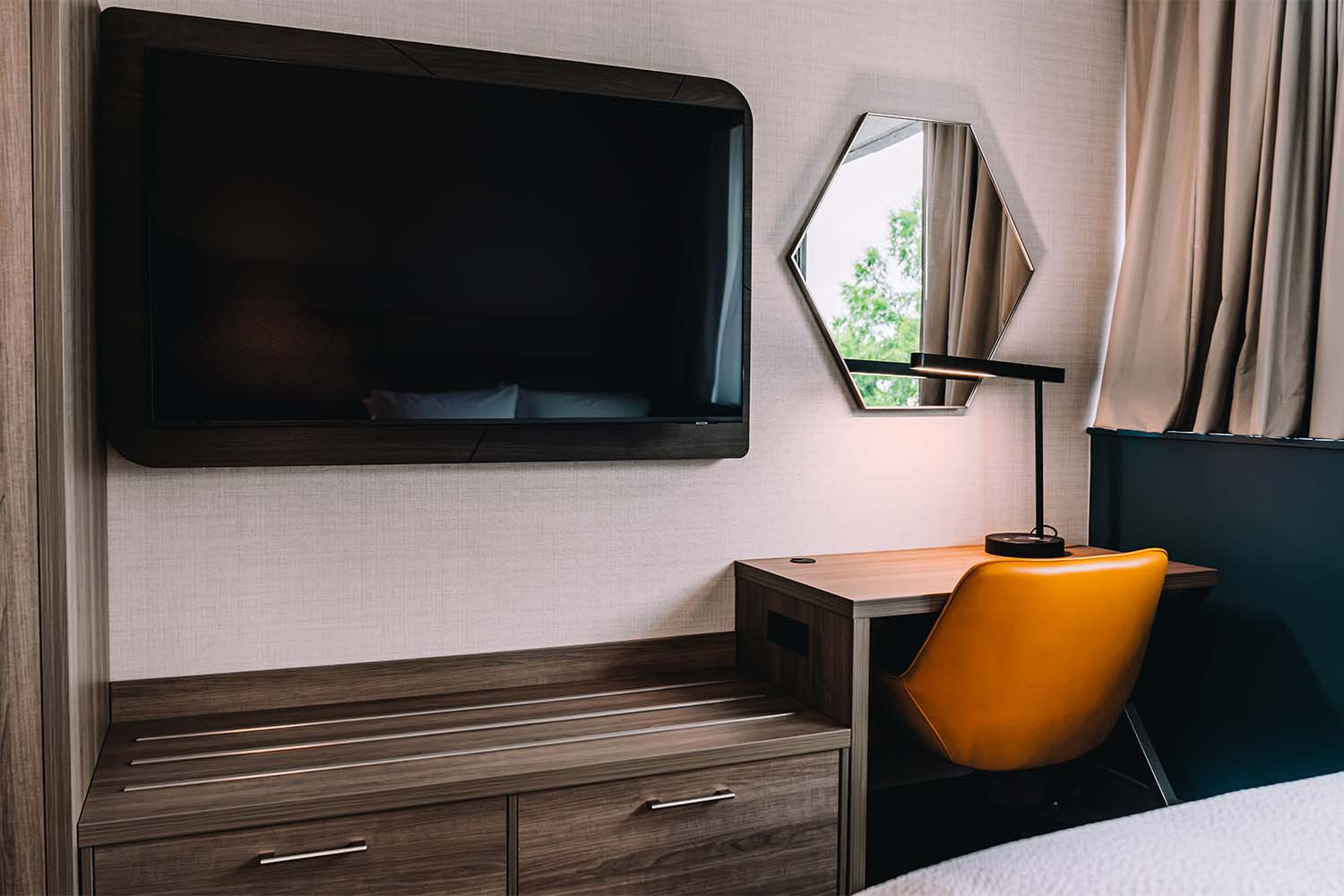 Room in the Holiday Inn Express by D&S Builders.