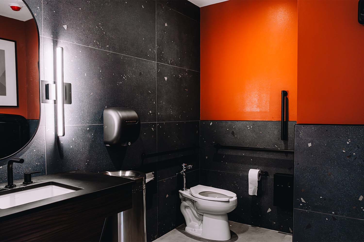 Restroom in the Holiday Inn Express by D&S Builders.
