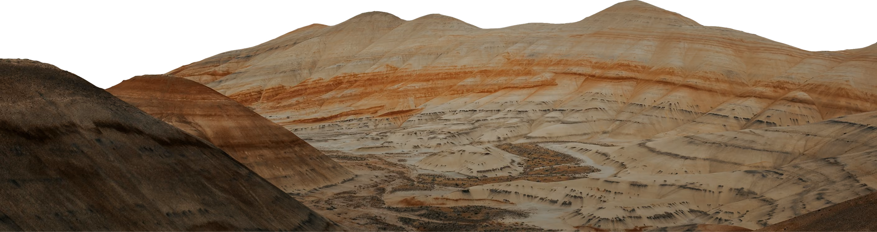 Layered dolomite quarry formation