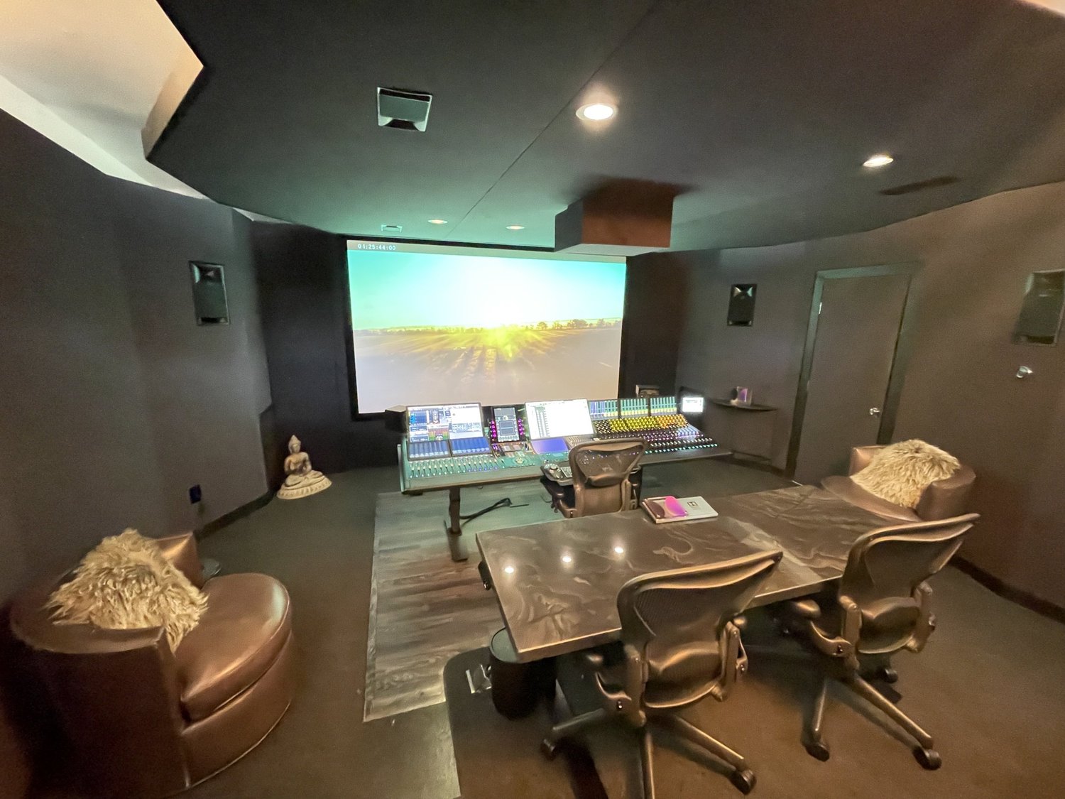 Wide view of the Toolshed Audio Post dub stage