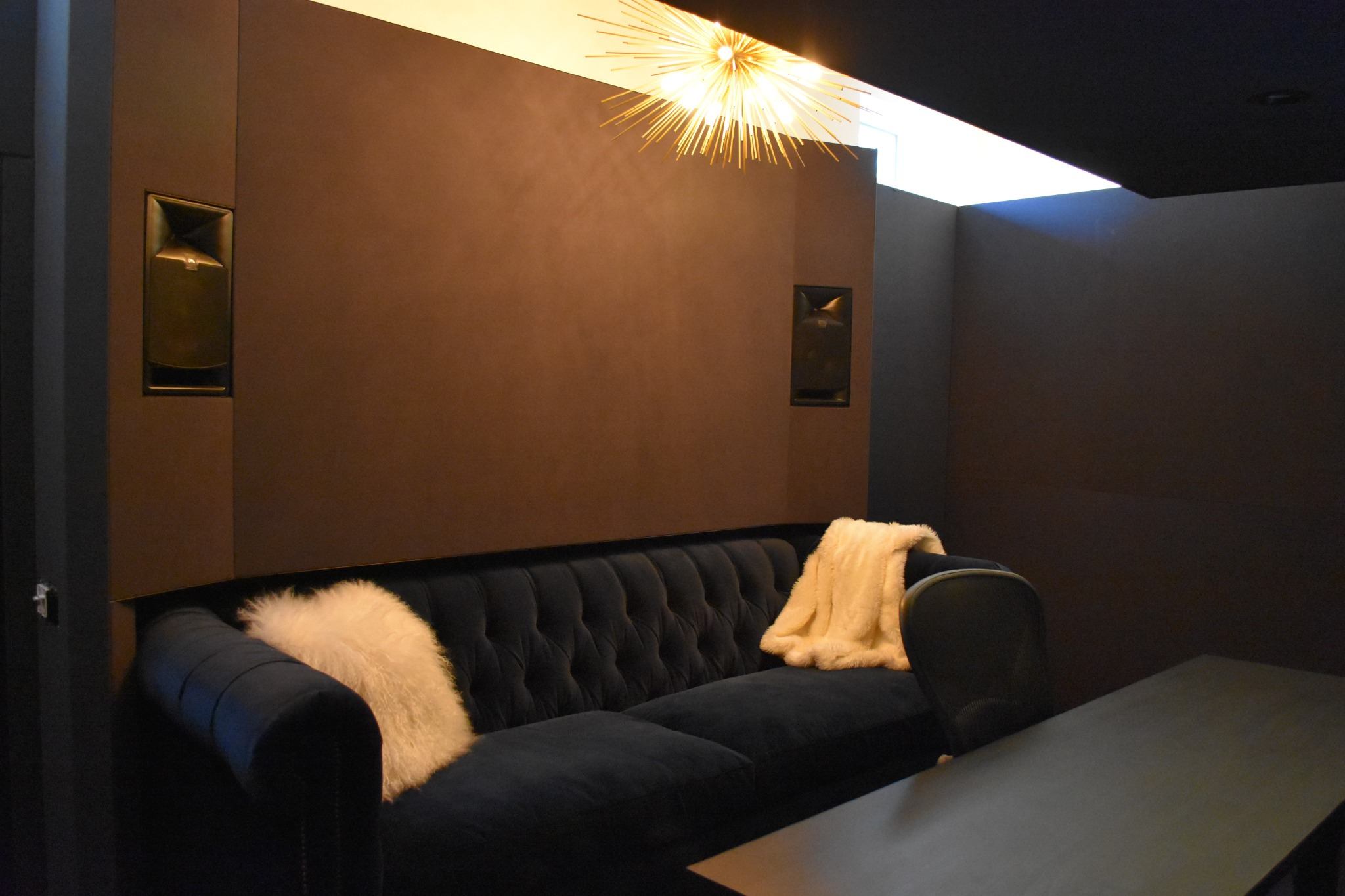 Rear seating area of the Toolshed Audio Post dub stage