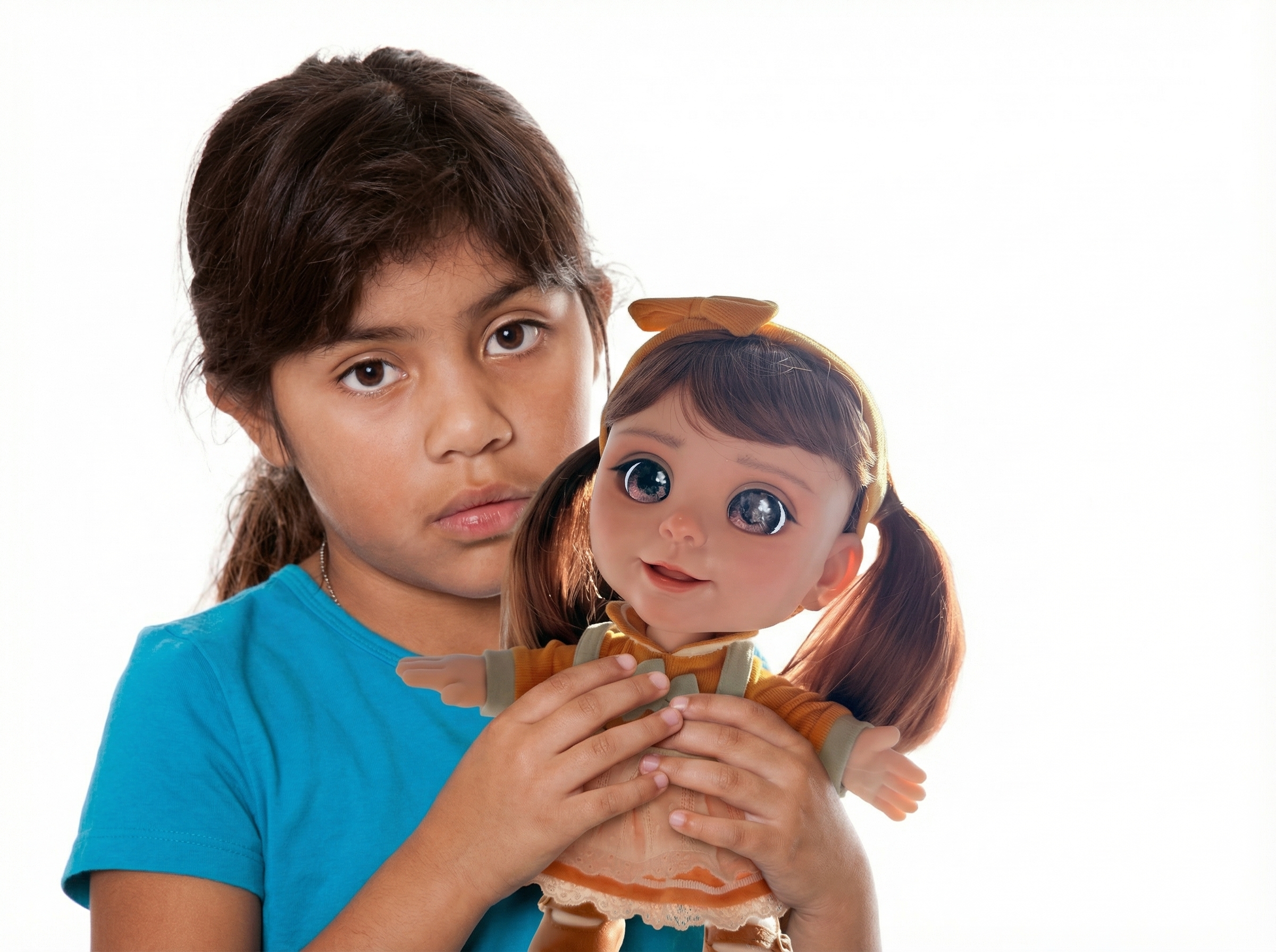 A quiet student holding Joy close