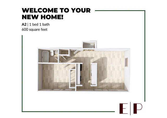 1x1 floor plan image