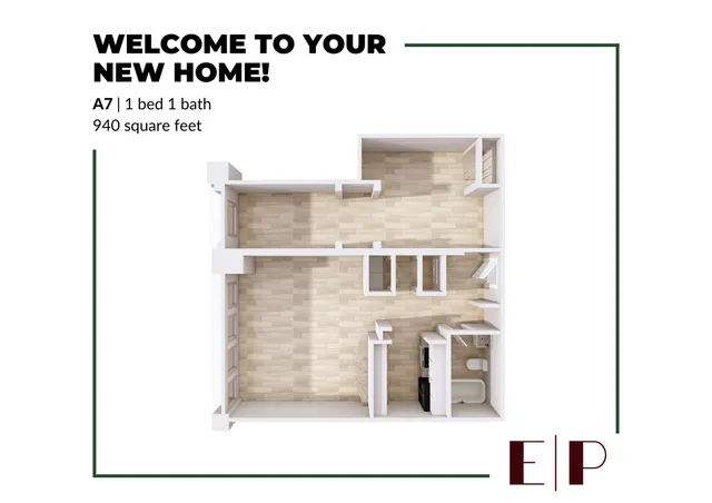 1x1 floor plan image