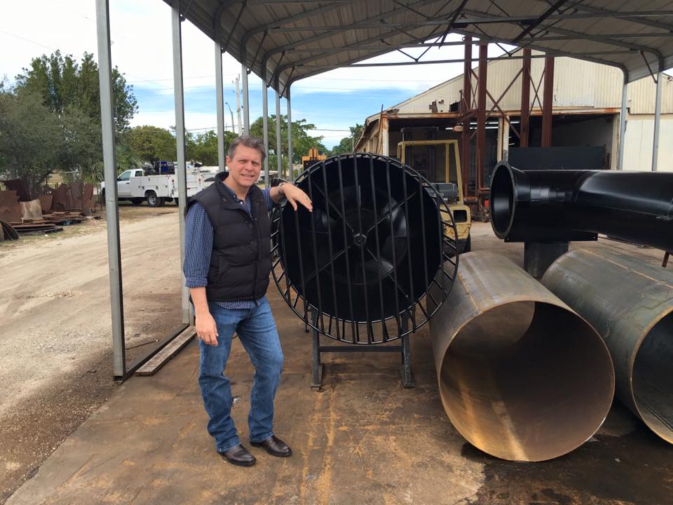 WWS team at a pump fabrication yard