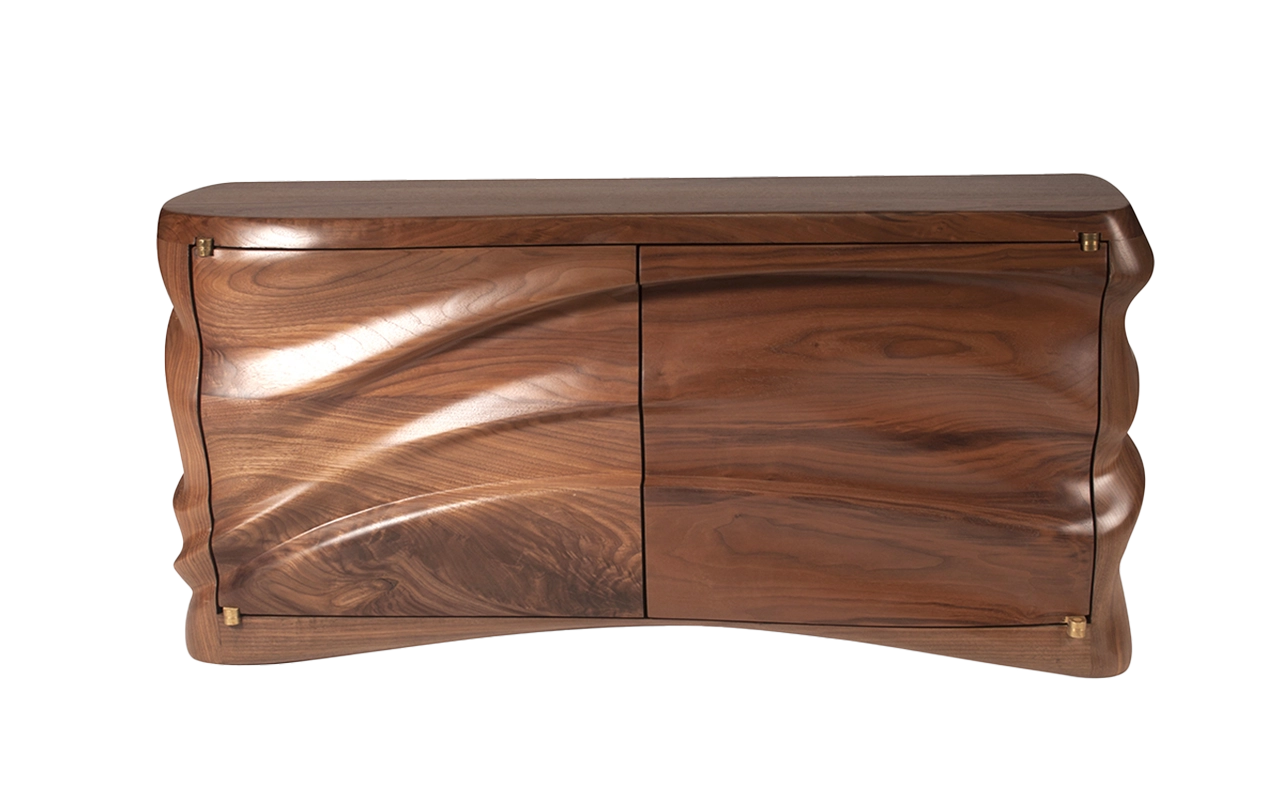 sculptural wood cabinet Adonia by Amorph